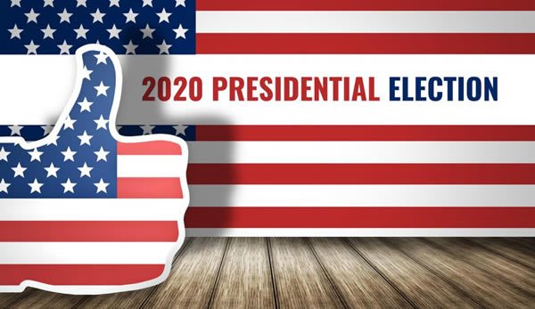 promo sign for 2020 presidential election