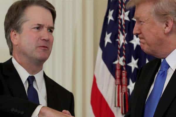 Respected judge shakes hands with President Trump