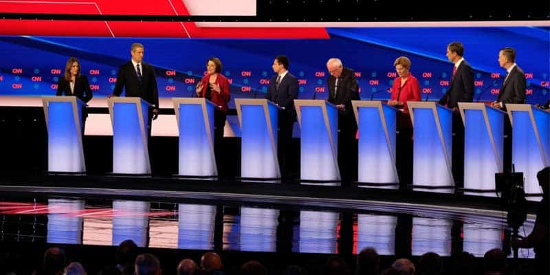 Democratic debate stage