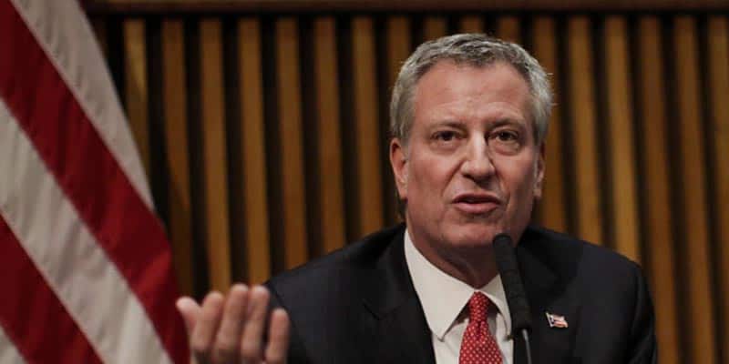 Bill de Blasio drops