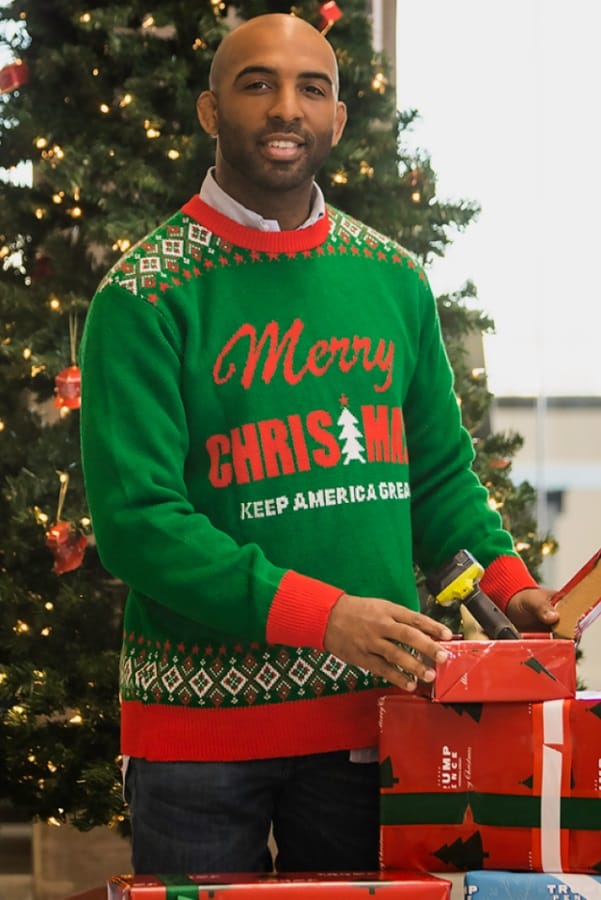 trump christmas kag sweater