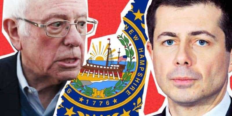 bernie buttigieg new hampshire democratic primary odds