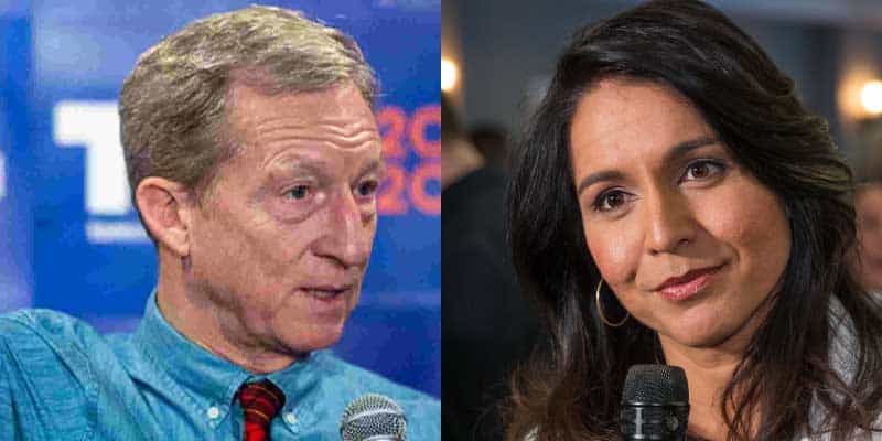 steyer gabbard drop out odds