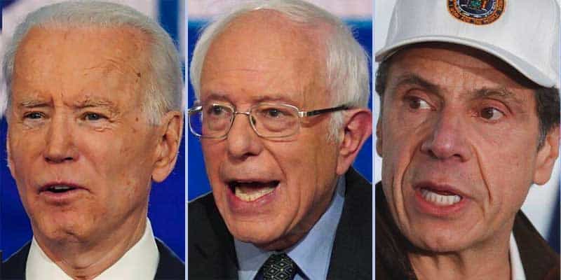 biden bernie cuomo 2020 betting odds