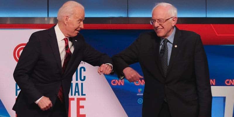 biden odds bernie drop out chance