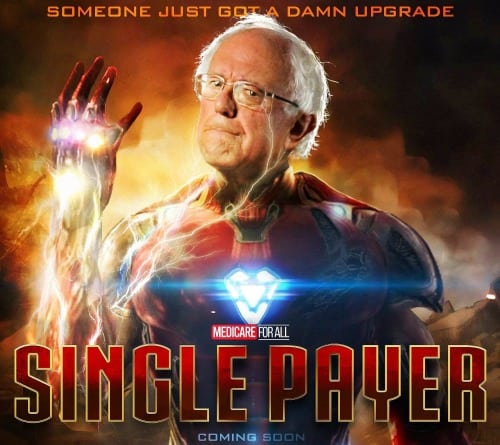 Bernie Sanders Come Back Iron Man Snap 2020