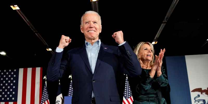 picture of Joe Biden looking confident