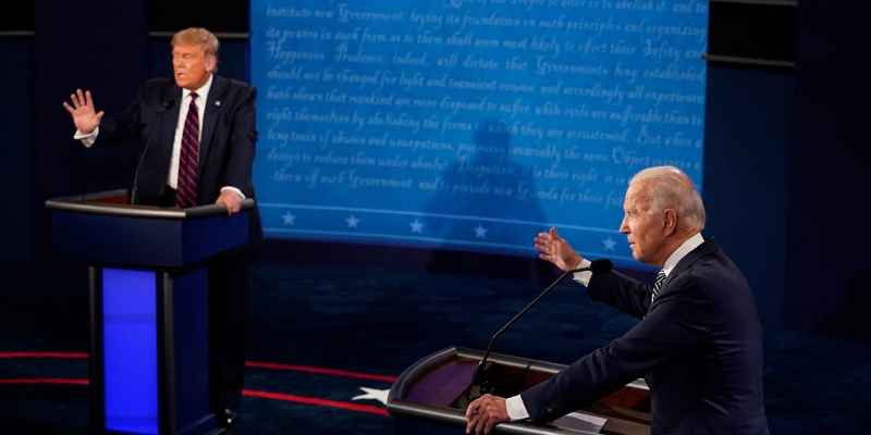 Trump and Biden debating