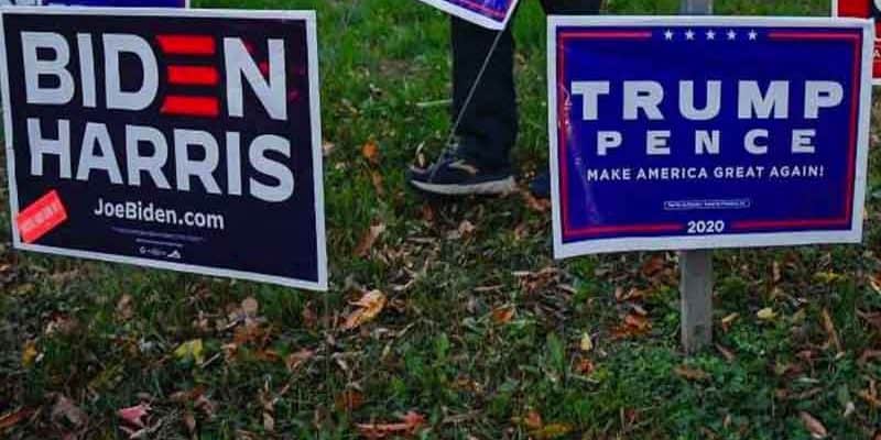 Biden Trump signs