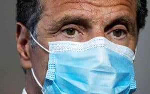 Governor Cuomo wears a COVID-19 mask and ponders his re-election odds
