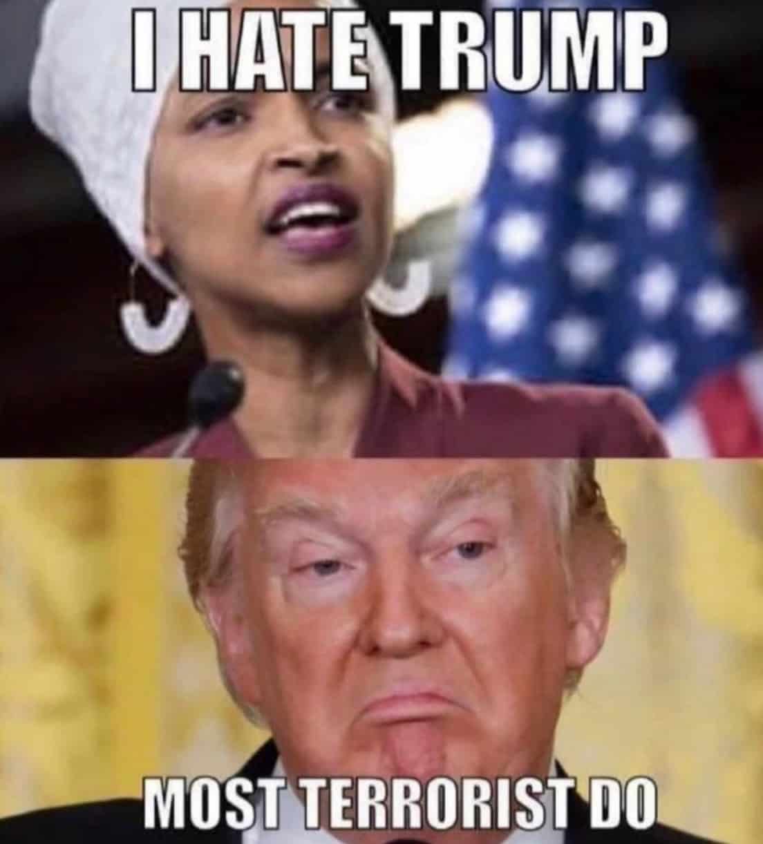 Ilhan Omar Donald Trump Meme Terrorist