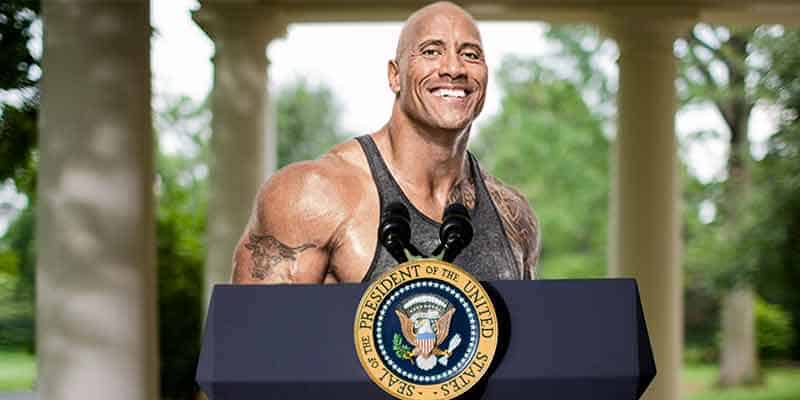 Presidential Odds for Dwayne The Rock Johnson in 2024