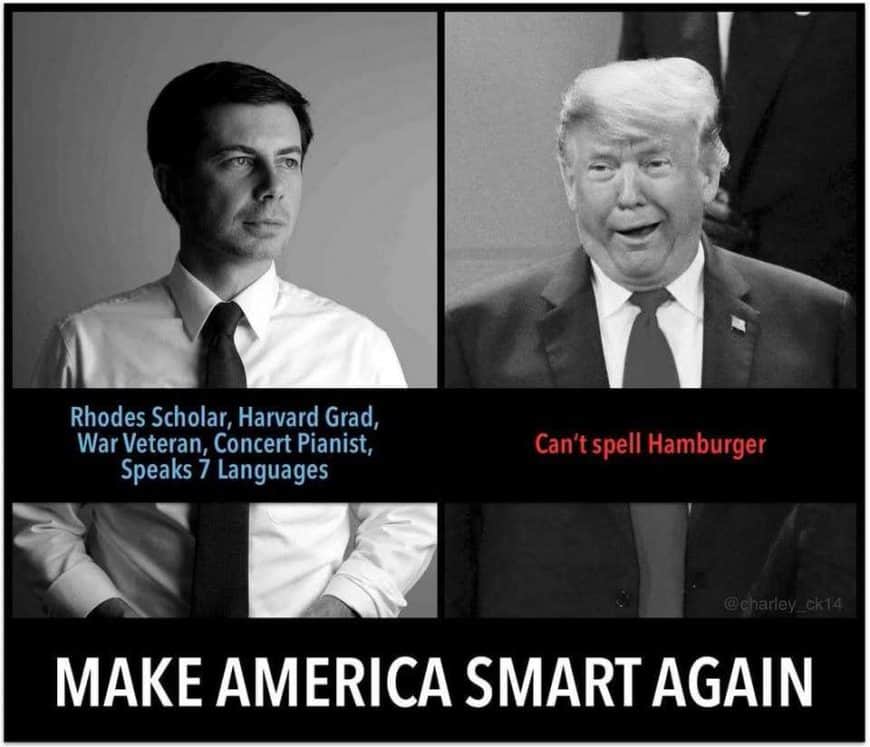 Trump Buttigieg meme