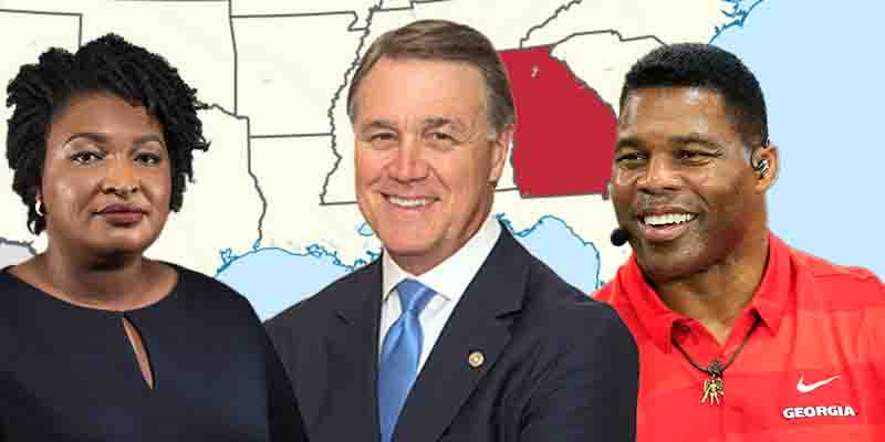 Stacey Abrams David Perdue Herschel Walker GA Election Betting