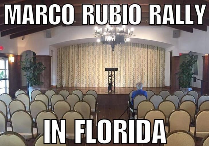 Rubio rally meme