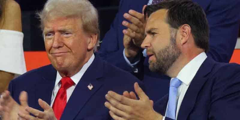 Trump and Vance at the 2024 RNC